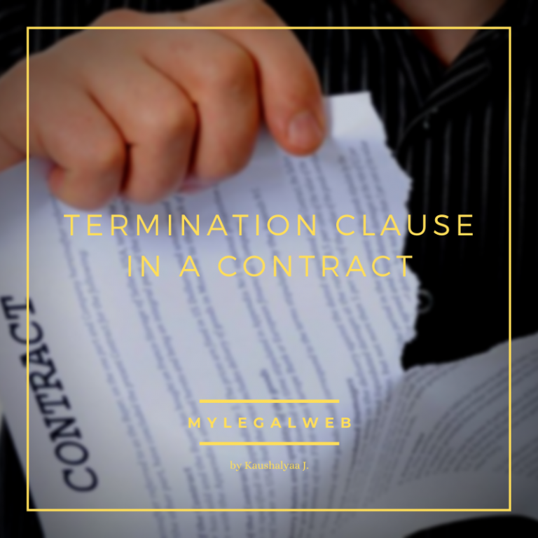 Termination Clause in a Contract MY LEGAL WEB
