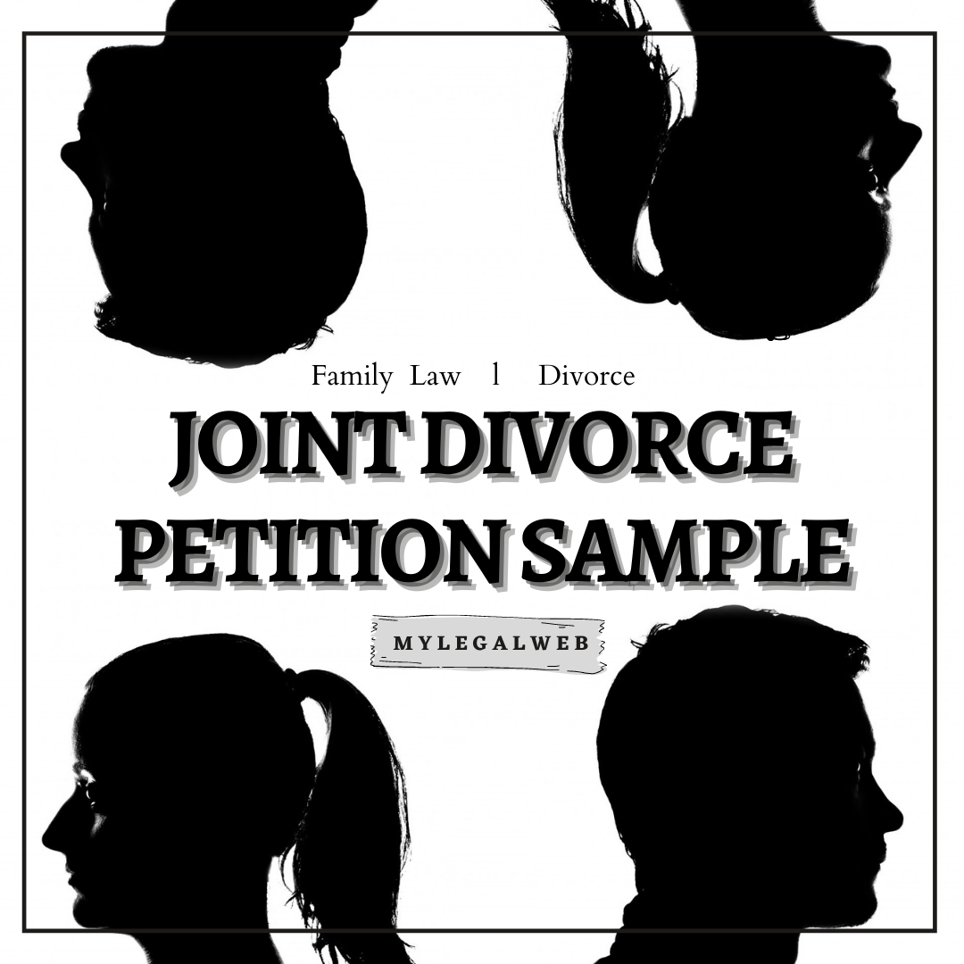 [Premium Member] Joint Divorce Petition Sample – MY LEGAL WEB